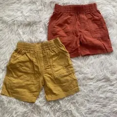 子供服 100 ハーフパンツ ショートパンツ 2枚セット ELFINDOLL