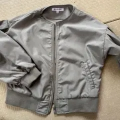 GLOBAL WORK ボンバージャケット 140cm カーキー