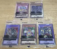 セブンイレブン限定遊戯王カード5枚セット　ハイチュウ　ブラックマジシャンガール他