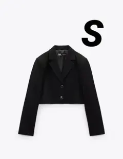 ZARA ウールブレンドクロップドブレザー XS ZARA ウールブレンドジャケットコート xs ZARA ウールブレンド