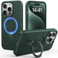 iPhone 15 pro Max ケース 緑 グリーン