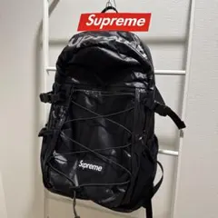 Supreme バックパック ブラック リュック　ステッカー付きのサムネイル