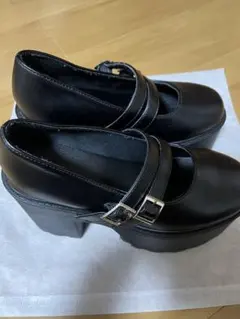 GRL 厚底ダブルベルトローファー　23.0cm