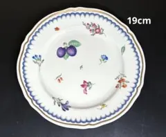 MN664★GINORI ジノリ 緑と赤の花模様 丸皿 直径約21.5㎝ 4枚 MN664☆GINORI ジノリ 緑と赤の花模様 丸皿 直径約21.5㎝