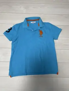 U.S. POLO ASSN. ライトブルー ポロシャツ M