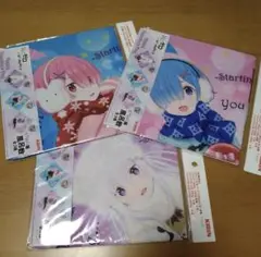 リゼロ　ちりめん風風呂敷　エミリア　レム　ラム　3枚セット
