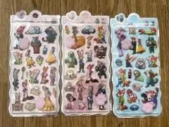 【３枚セット】 肉球シール　ぷくぷく