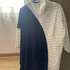 本人値下げ！ギャルソンラレゾンワンピース 120cm 白/黒