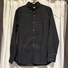 ブラック 長袖シャツ 黒 M