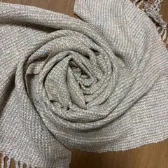 レディースコットン大判ショール　未使用、美品　54×167cm