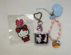 ハローキティーストラップ3点セット