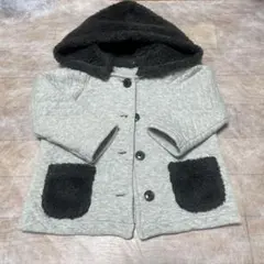 SHIPS フード付きコート 100cm グレー