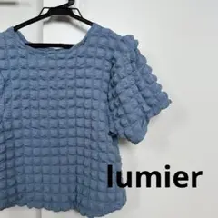 Lumierリュミエ(M)ポコポコ プルオーバー/クロップド丈