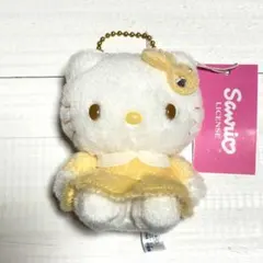 ハローキティ 茶色の目　クリーム色の洋服　キティ　マスコット　サンリオ　希少
