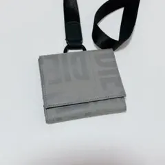 DIESEL ディーゼル　三つ折り財布　ストラップ　財布　グレー
