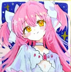 【手描きイラスト】鹿目まどか 魔法少女まどかマギカ アナログ ファンアートのサムネイル