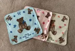 くま柄　ミニタオル 3枚セット