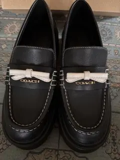 美品 COACH コーチ ローファー ブラック 厚底のサムネイル