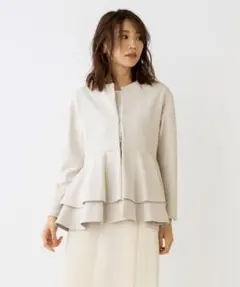 SONO ソーノ ジョーゼットボンディング ダブルフレアジャケット