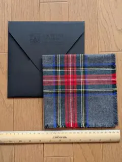 「JOHNSTONS of ELGIN」 タータンチェック チーフ