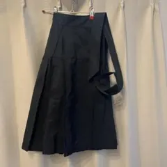JILSANDER NAVY プリーツラップスカートサイズ40