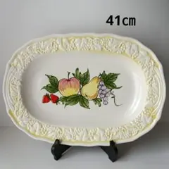 フルーツ柄の楕円形大皿