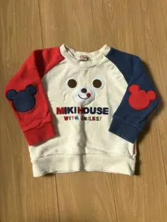 《MIKI HOUSE》クマ刺繍 トレーナー 90