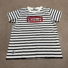 Chums チャムス　半袖　tシャツ　白　紺　ボーダー　レディース　Lのサムネイル