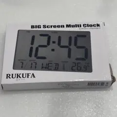 RUKUFA ビッグスクリーンマルチクロック 置時計