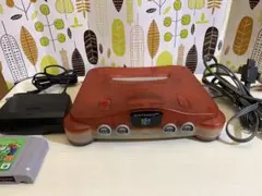【SALE】NINTENDO 64 本体クリアレッド　ニンテンドー64 任天堂