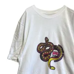 BFiI タバコ Tシャツ 古着 白 マルボロ Marlboro ヘビ 銘柄