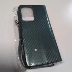 A53 ダークグリーン 手帳型ケース ストラップ付き