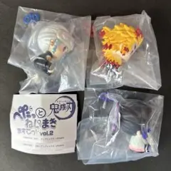 鬼滅の刃/ぺたっとねじまきマスコット vol.2 ３点セット　しのぶ、煉獄、天元