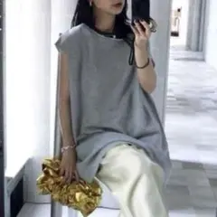 AMERI アメリ LAYERED URAKE OVER TANK TOP