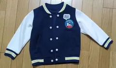 ネイビー・ホワイト ボタン付きジャケット