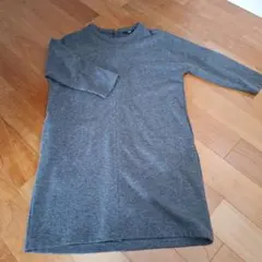 七分袖ワンピース ひざ丈ワンピース