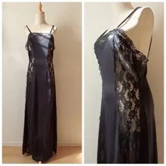 USA製 Val Mode ヴィンテージ ロングランジェリードレス キャミワンピ