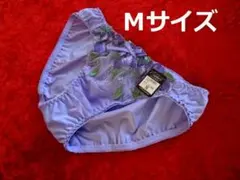 R445★【匿名配送】フロント花柄レ―ス♪レディース ショーツ(パープル系)M