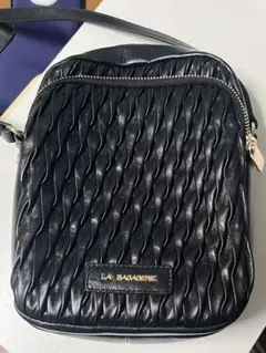 LA BAGAGERIE ラバガジェリー シープレザー ショルダーバック　黒