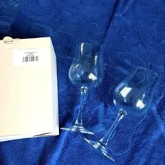 ガラス製ワイングラス19cn 2個セット