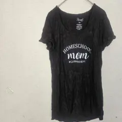 海外古着 HOMESCHOOL mom [Ｓ] Tシャツ 黒
