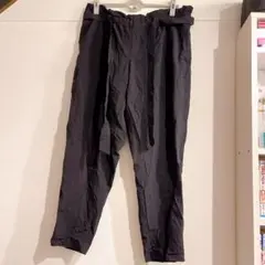 美品✨【L】黒 カジュアルパンツ ゴムウエスト
