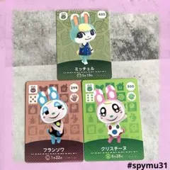どうぶつの森amiiboカード　 ミッチェル フランソワ クリスチーヌ