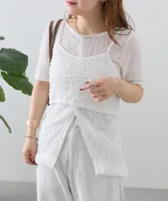 ☆新品未使用☆mystic シャーリングカーデ&キャミSET