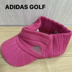 アディダスゴルフ ニットサンバイザー ピンク系 (57-59cm) ゴルフウェア