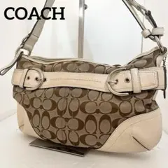コーチ COACH ショルダーバッグ ソーホー シグネチャー 白 y2k