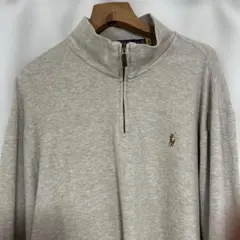 Polo Ralph Lauren ハーフジップセーター グレー