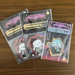 サンリオ　happyくじ　ステッカー　アクリルキーホルダー