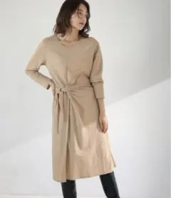新品タグ付き　Bou Jeloudワンピース ウエストねじりデザイン