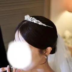 ウェディング　ティアラ　ベール　グローブ